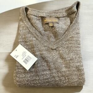 Fairlane & Sons Stitch Fix Men's V-Neck Sweater Brown 2XL NWT
